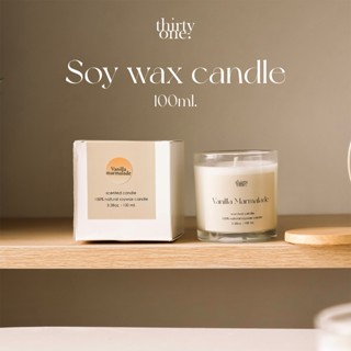 เทียนหอมไขถั่วเหลือง soy wax candle ขนาด 100ml. 🕯