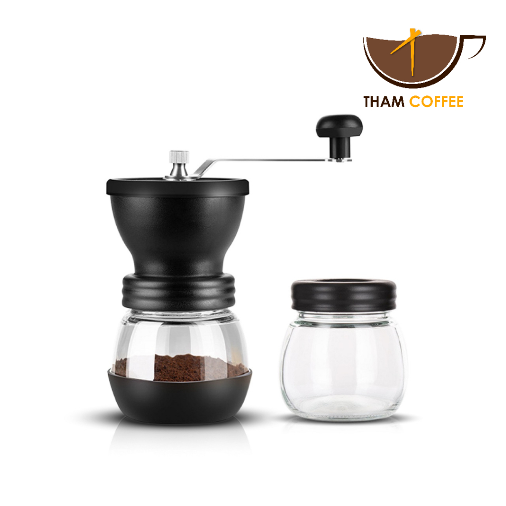 เครื่องบดกาแฟวินเทจ ที่บดเม็ดกาแฟ Coffee Bean Grinder ปรับความละเอียดได้ Tham coffee