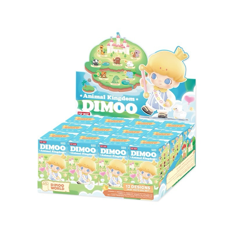 พร้อมส่ง Pop mart Dimoo Animal Kingdom Series Blind box New Dimoo กล่องสุ่ม ของแท้