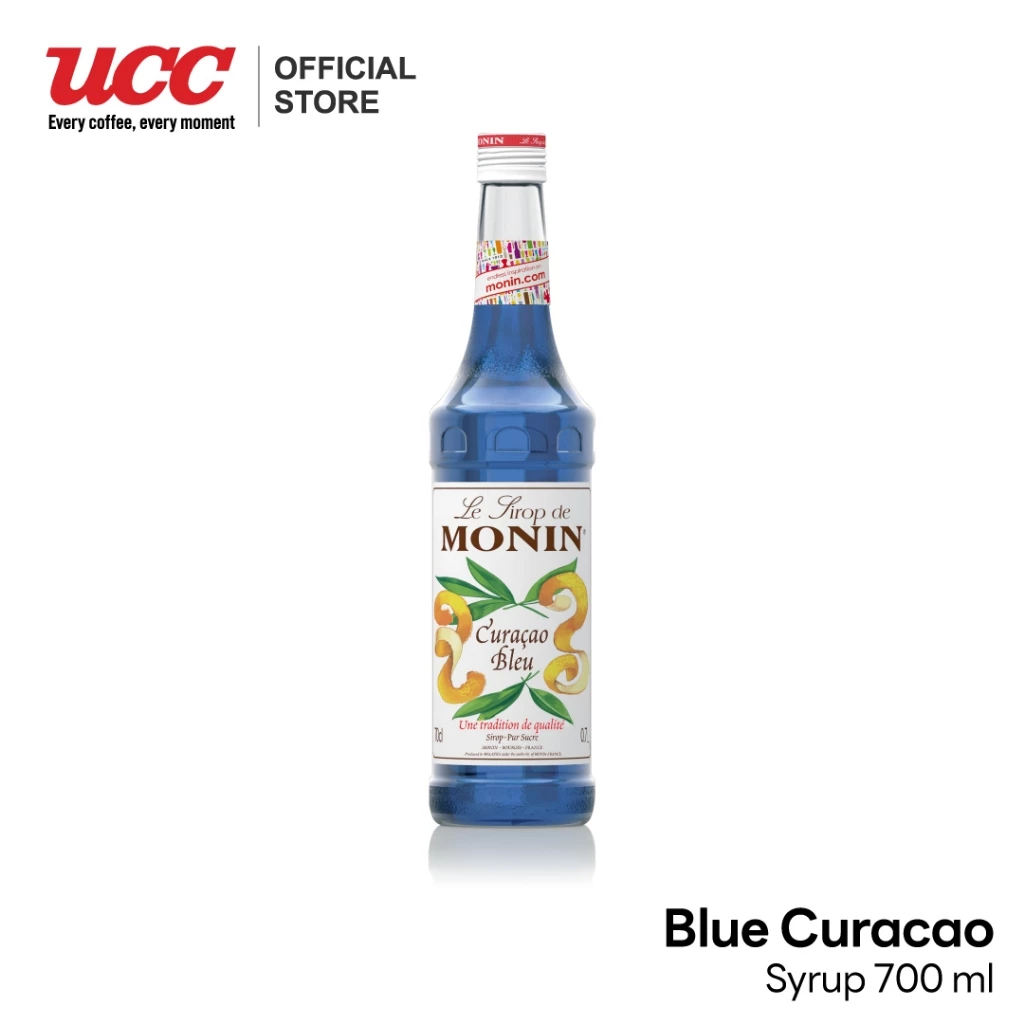 MONIN Blue Curacao Syrup น้ำเชื่อมกลิ่นบลูครูราโซ่ 700ml.