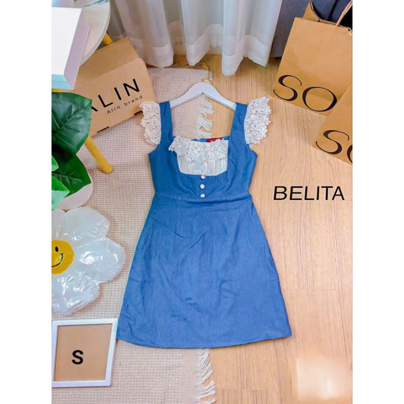 กระโปรงผ้ายีนส์ ป้ายBellita Size S