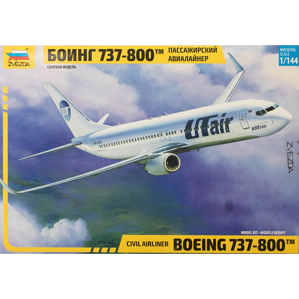 พลาสติก โมเดล ประกอบ ZVEZDA สเกล 1/144 BOEING 737-800 (7019)