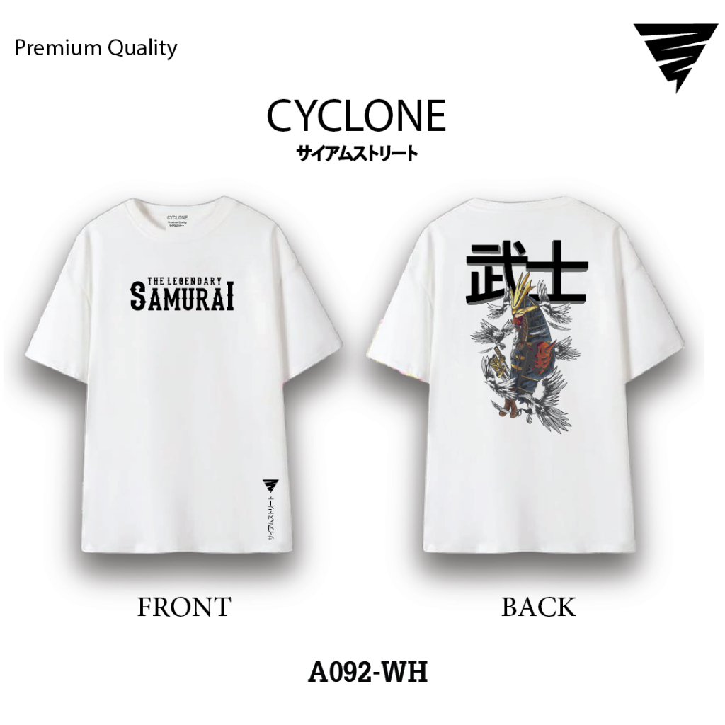 CYCLONE เสื้อยืด เสื้อยืดแขนสั้น ไซส์ S-3XL พร้อมส่งจากไทย A092 unisex