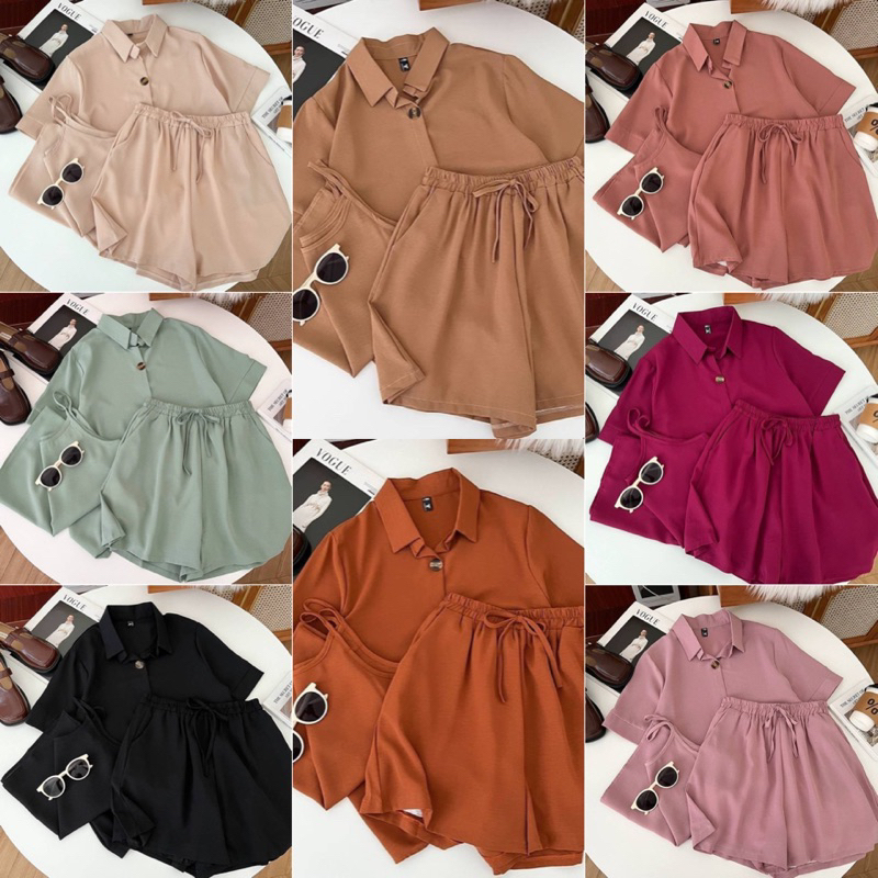 LILY เซ็ต 3 ชิ้น[เสื้อคลุม+สายเดี่ยว+กางเกง]