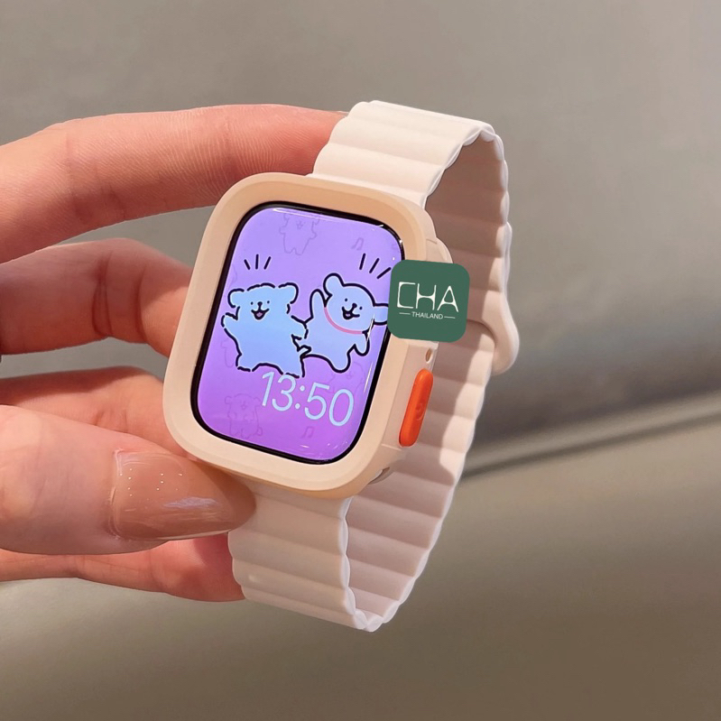 เคสแบบนิ่ม สไตล์มินิมอล สําหรับ Apple watch series 11 10 9 8 Ultra 7 6 SE 5 4 3 ขนาด40/41/44/45/46mm เคสซิลิโคน Armor ราคา ถูกที่สุด ดีลบีเคเค แกลเลอรีภาพที่ 2