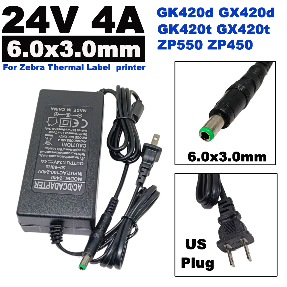 1PCS High quality IC solutions AC / DC 24V 4A Power Supply For Zebra GK420d GT810, GT820, GT830, GX4