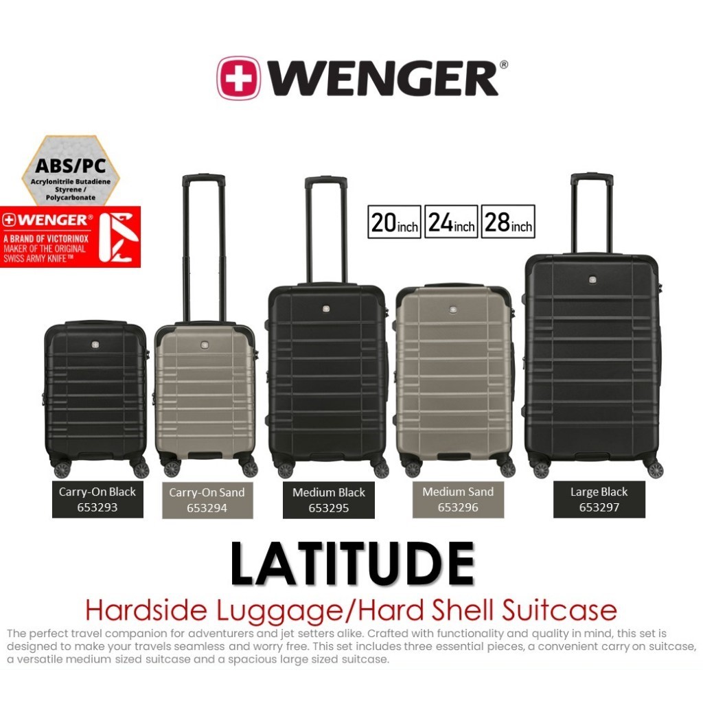 Wenger Latitude Hardside Case Luggage กระเป๋าเดินทางล้อลาก เวนเกอร์ ขยายข้างได้