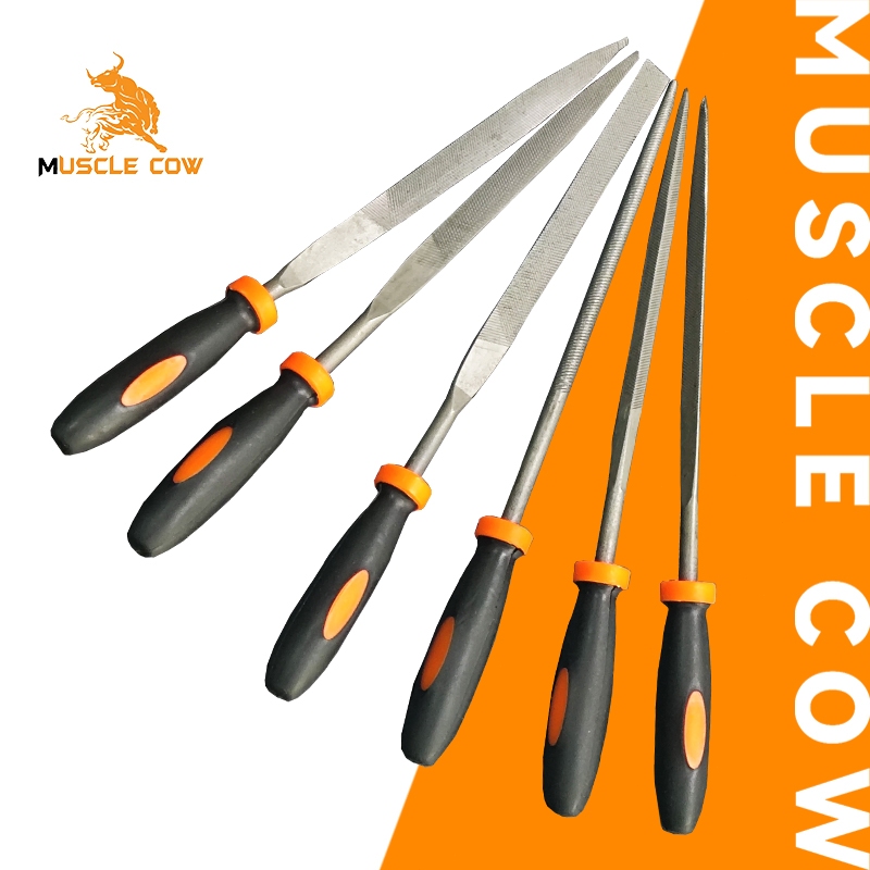 MUSCLE COW ตะไบ ชุดตะไบ ขนาด 4 นิ้ว 8 นิ้ว ตะไบแบน ตะไบกลม ตะไบเหลี่ยม ตะไบเหล็ก งานละเอียด