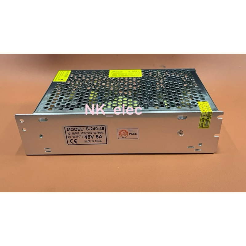 S-240-48 สวิสท์ชิง 48V 5A (แอมป์เต็ม) Switching Power Supply