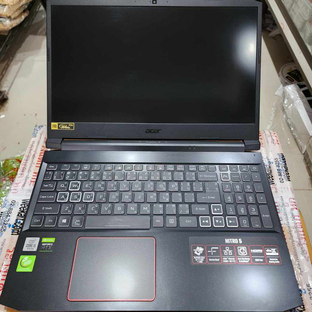 (มือ 2) GAMING NOTEBOOK ACER NITRO 5 N20C1 / 15" FHD IPS / VGA RTX 2060 GDDR6 / RAM 16GB DDR4