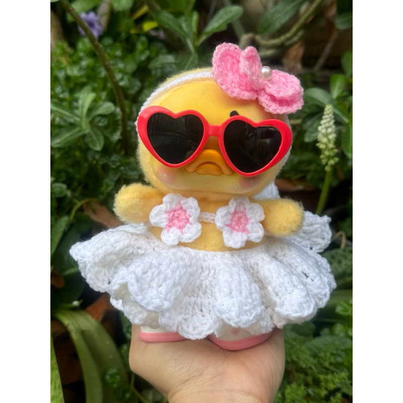 ชุดเซ็ตกระโปรง เจ้าเป็ดหน้าบูด Upsetduck พร้อมส่งค่ะ(ไม่รวมแว่นตา)