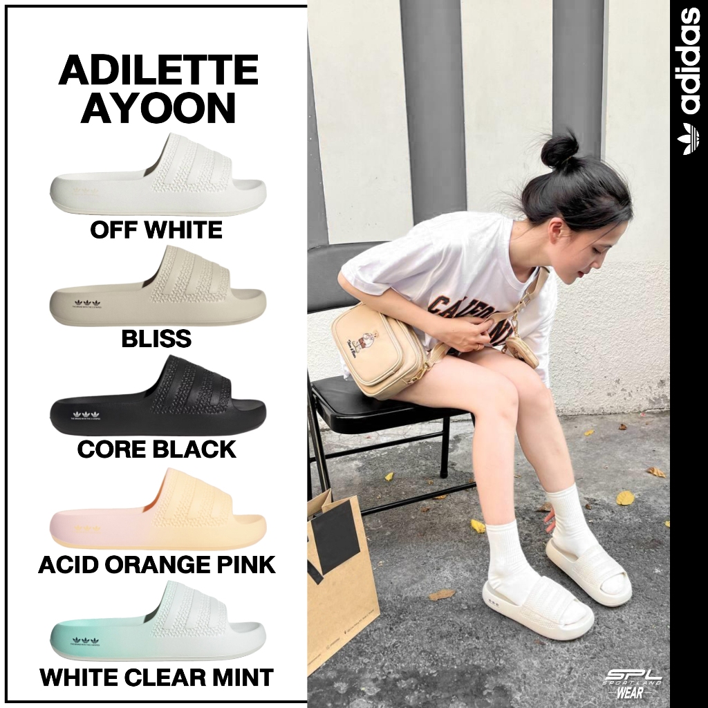 Adidas Collection อาดิดาส รองเท้าแตะ รองเท้าแบบสวม OG W Adilette Ayoon IF76282/ IF7629 / GX1979 / GX7064 / GV9536 (2000)