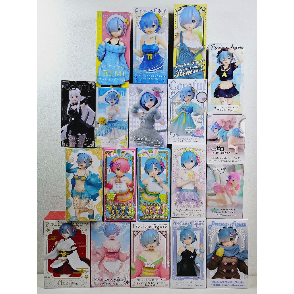 [ฟิกเกอร์แท้] Re:Zero kara Hajimeru Isekai Seikatsu - Ram / Rem / Echidna - Coreful / Precious Figure (Taito)