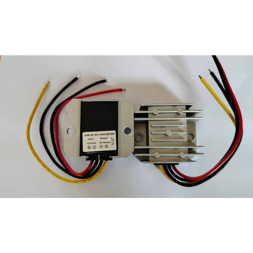 Step down DC 12/24V to 5V 5A/25W,10A/50W ตัวลดแรงดันไฟกระแสตรง DC-DC Step down converter  สต็อกไทย