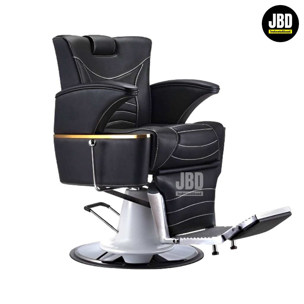 JBD storehouse เก้าอี้ตัดผม เก้าอี้บาร์เบอร์ ไฮโดรลิคปรับสูง-ต่ำได้ ปรับเอนนอนได้ รหัสรุ่น:JBD8013 (พร้อมส่งในไทย)
