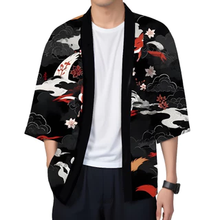 พร้อมส่ง เสื้อคลุมคาร์ดิแกน เสื้อคลุมแฟชั่น สไตล์ญี่ปุ่น