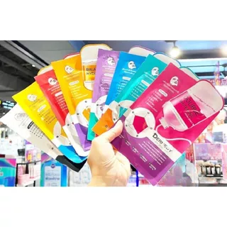แผ่นมาร์คหน้า 10 แผ่านคละแบบ Mask บำรุงผิวหน้า ฟื้นฟูผิว หน้าขาวกระจ่างใส ลดสิว ผิวมัน หมองคล้ำ