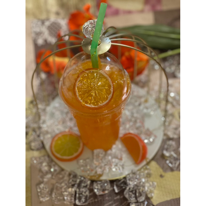 โมเดลน้ำปั่น น้ำส้มปลอม โมเดลน้ำส้ม โมเดลเครื่องดื่น โมเดลคาเฟ่ - รูปที่ 3