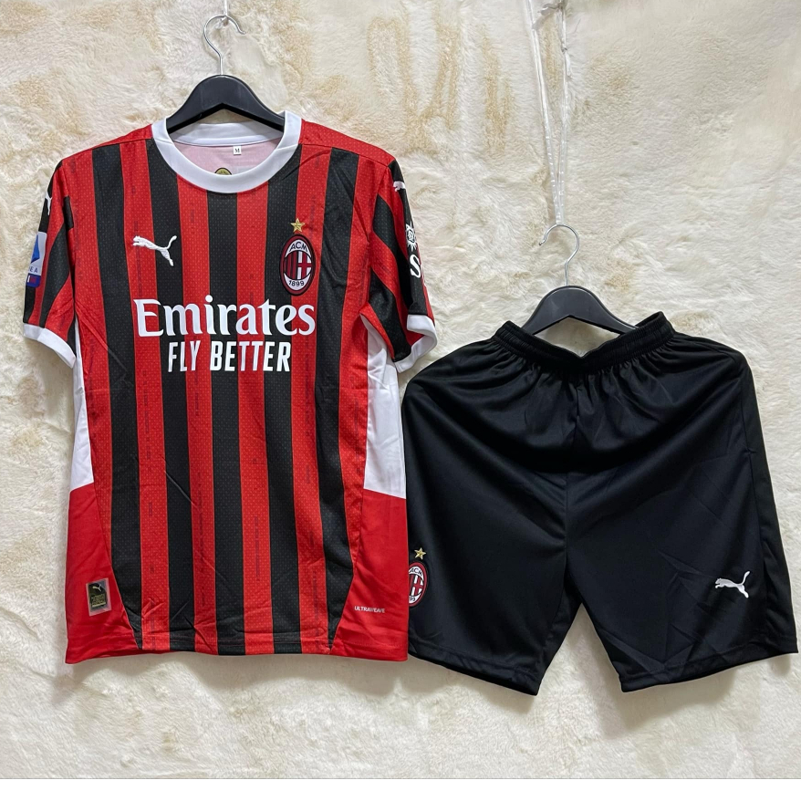 ชุดฟุตบบอล AC 2024/25 ซื้อครั้งเดียวได้ทั้งชุด (เสื้อ+กางเกง)