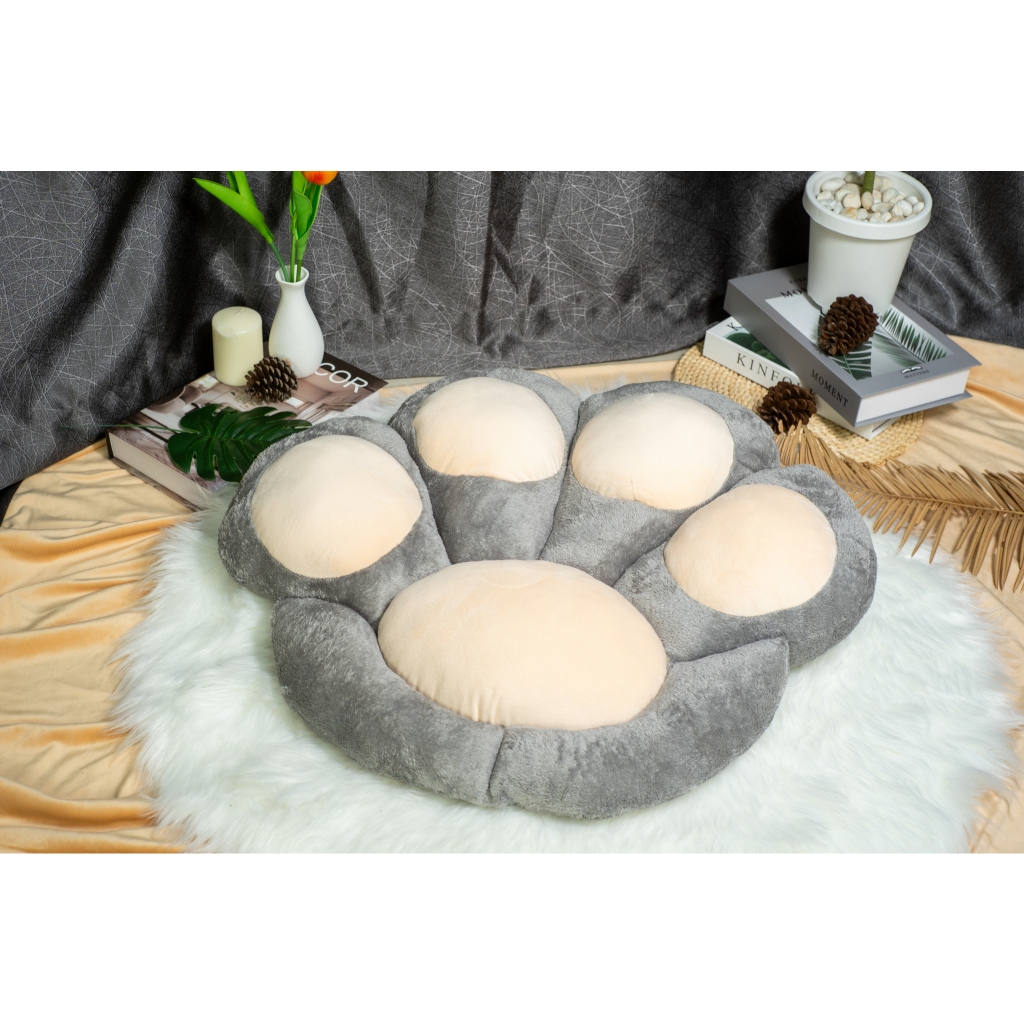 เบาะรองนั่ง รูปทรงดอกไม้ เท้าแมว ขนนุ่ม ใช้ใยสังเคราะห์เกรดA หนานุ่มนั่งสบาย ดีไซน์น่ารัก ตกแต่งห้องนอน ทาสแมว/หมา - รูปที่ 4