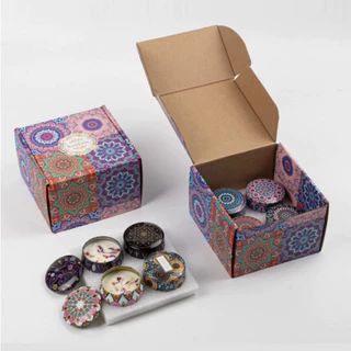 เทียนหอม Box Set 4ชิ้น เทียนหอมสปา ตลับอโรม่า บรรยากาศ ขนาด 60g. ดูมมาจาเล่ดูมมาเจดูมม!!