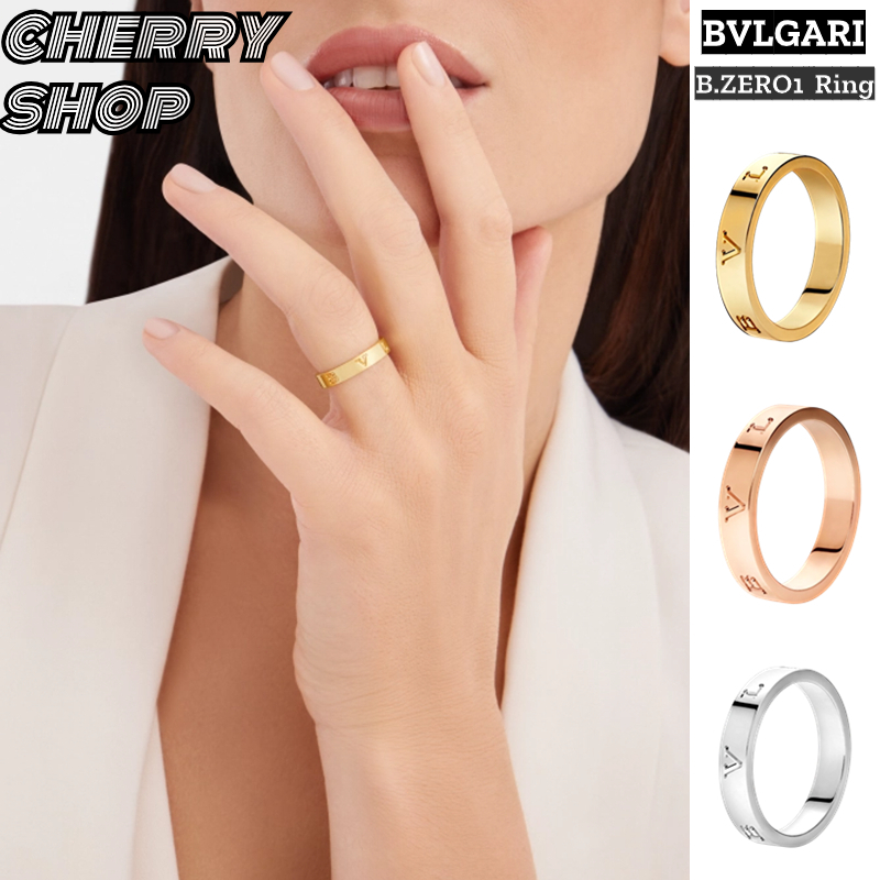 🍒บุลการี BVLGARI B.ZERO1 Ring💯แหวน ติดต่อฝ่ายบริการลูกค้าก่อนทำการสั่งซื้อ 🍒สไตล์เดียวกันสำหรับผู้ชา