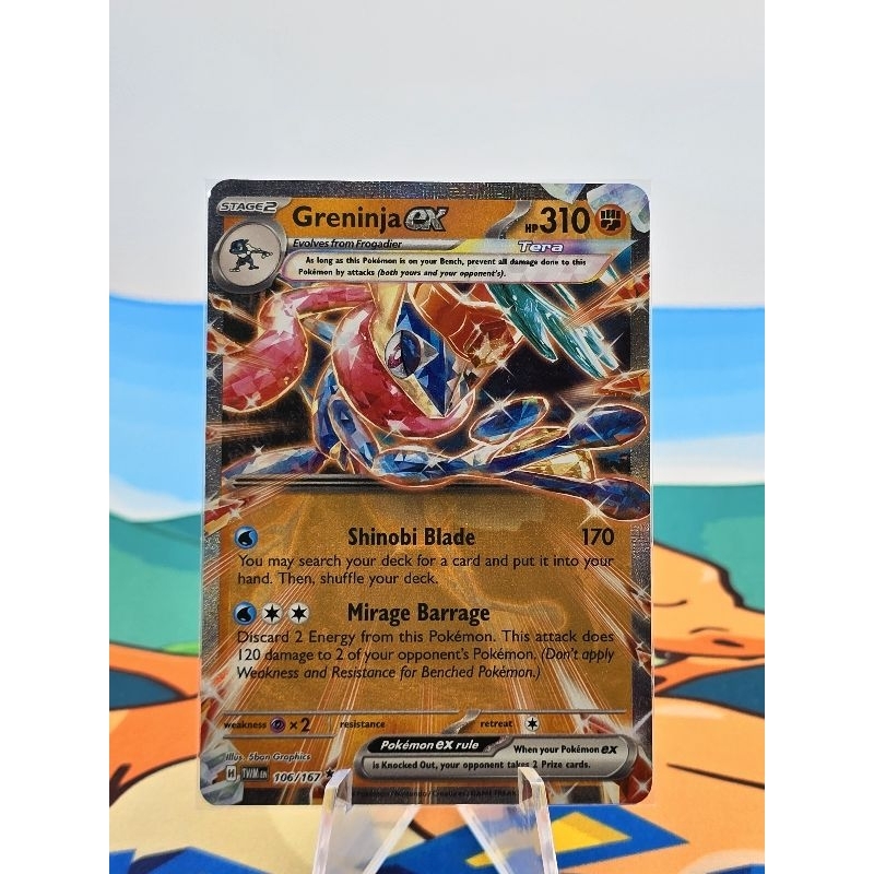 Pokemon Card "Greninja EX 106/167" ENG Twilight Masquerade SV06