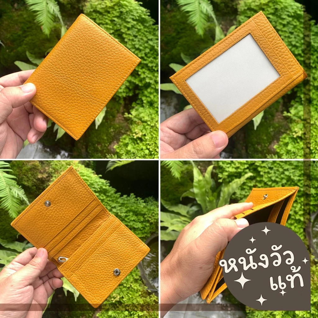 ร้านไทย💓กระเป๋าสตางค์ หนังวัว หนังนิ่มมาก🔥 กระเป๋าบัตร ใบเล็ก Wallet Card Holder S9-99 se