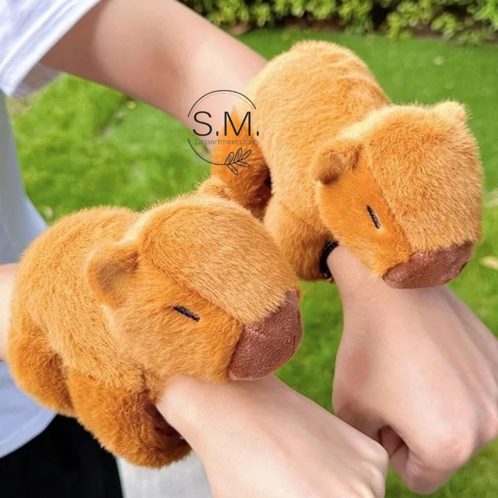 ตุ๊กตาเกาะแขน คาปิบาร่า ขนนุ่มนิ่ม ตุ๊กตาของเล่น ตุ๊กตาเกาะขวดนม