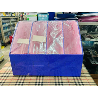กล่องเอกสาร 4 ช่อง กล่องใส่แฟ้ม 40*30*30 ซม กล่องใส่หนังสือ/นิตยสาร กระดาษแข็งเคลือบเงา US.Station