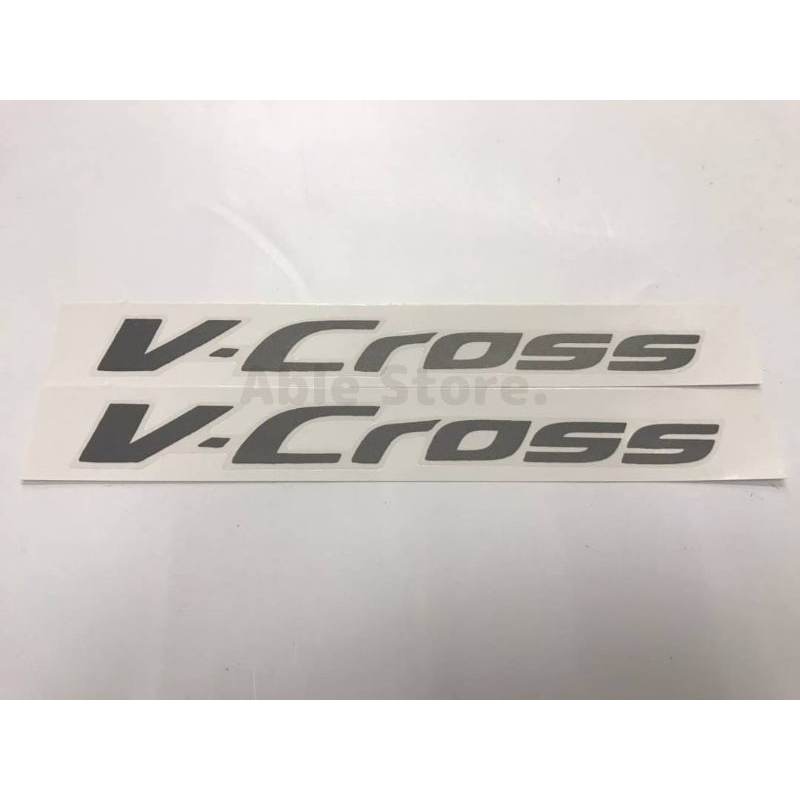 สติ๊กเกอร์ดั้งเดิม V-Cross สำหรับติดข้างประตูรถ ISUZU ALLNEW V-Cross