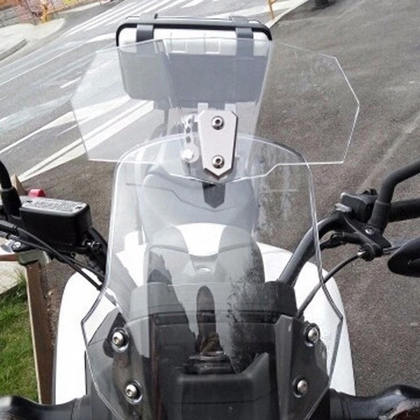 ตัวต่อชิวหน้า ปรับระดับได้ Clip on Windshield Motorcycle ทัวริ่ง แบบขาเดียว wind shield thumbnail 5