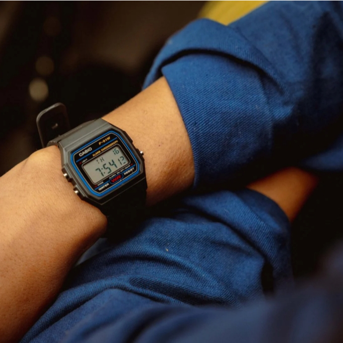🎉Casio F91 🚚นาฬิการาคาถูก-ราคาส่ง คาสิโอ้เกรดเอ สายยาง ทรงสปอร์ต ระบบดิจิตอล