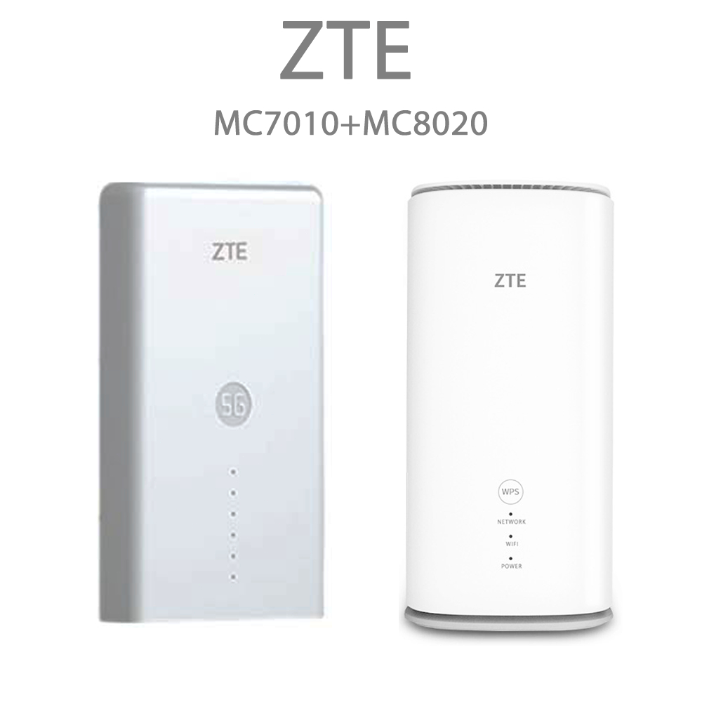 ZTE 5G Indoor CPE รุ่น MC8020 AND ZTE MC7010 เราเตอร์พาวเวอร์ซัพพลาย 6 POE
