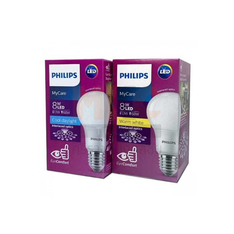 PHILIPS หลอด LED BULB 8W E27 D/L 770LM