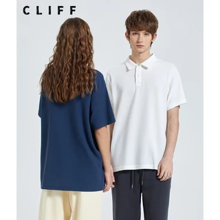 CLIFF -COD✅เสื้อโปโลผู้ชาย สีล้วน แขนสั้นผู้หญิง ชุดคู่รัก แมทช์ลุคง่าย แบบหลวม ลำลอง เลือกได้หลายสี