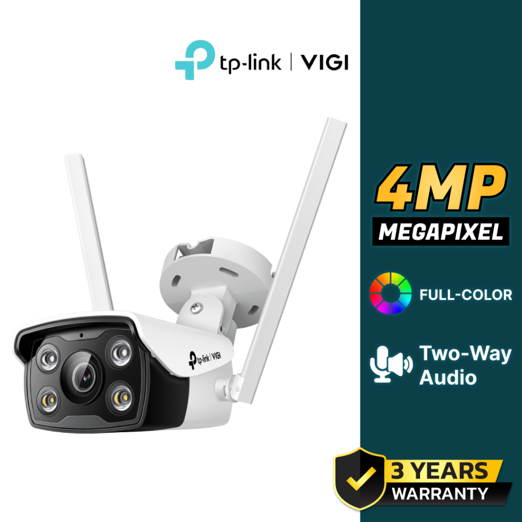 TP-LINK|VIGI กล้องวงจรปิด WIFI 4 ล้านพิกเซล รุ่น  VIGI C340-W (4 mm.)
