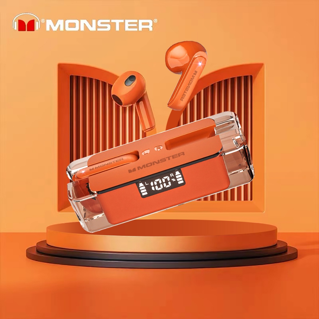 XKT08มอนสเตอร์5.3 Headphone GAMING Ture หูฟังบลูทูธไร้สายเวลาแฝงต่ำหูฟังลดเสียงรบกวนใหม่