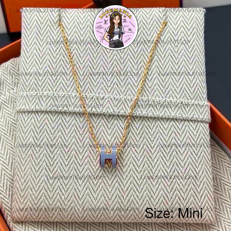 👜: New!! Hermes Necklace Mini H Pop ‼️ก่อนกดสั่งรบกวนทักมาเช็คสต๊อคก่อนนะคะ‼️