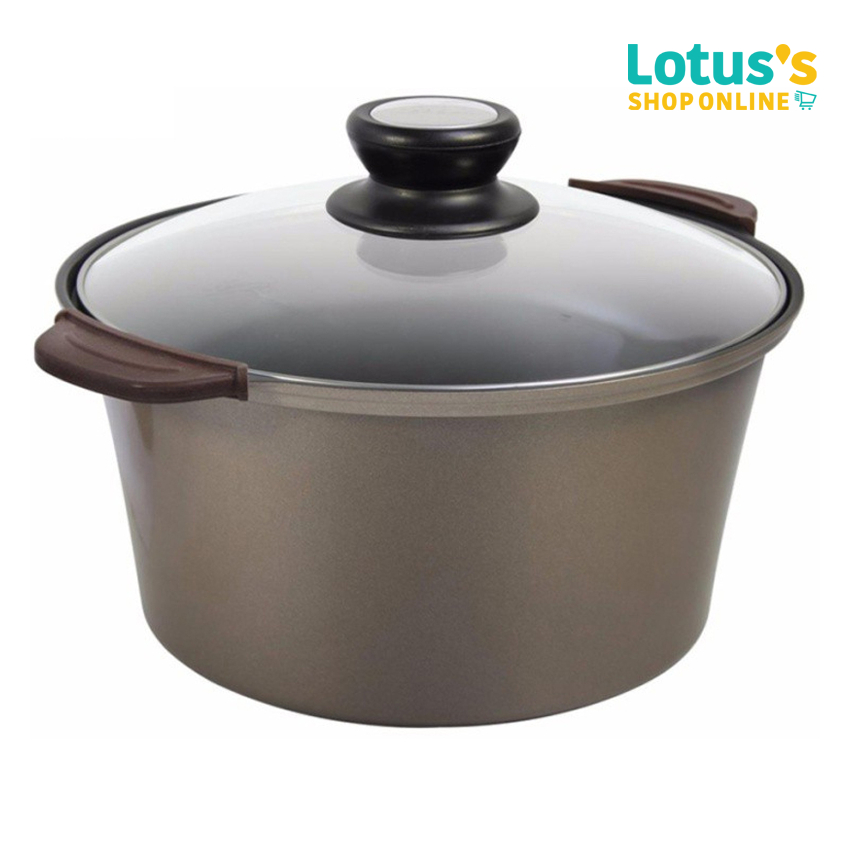 ซีกัล หม้อต้มนอนสติ๊ก ฝาแก้ว 24 ซม. SEAGULL NONSTICK SAUCEPOT W/LID 24 CM.