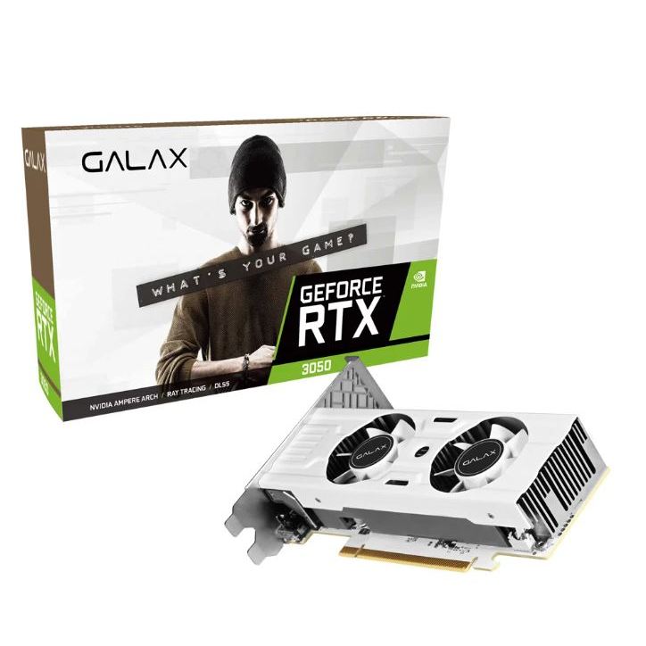 VGA (การ์ดแสดงผล) GALAX GEFORCE RTX 3050 6GB LP WHITE - 6GB GDDR6