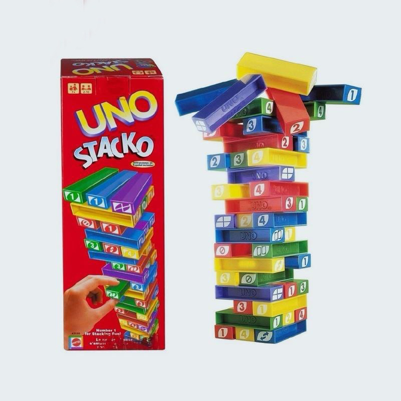 UNO STACKO The Stacking Block Game Board Game