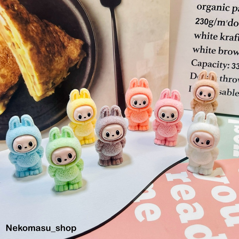 พร้อมส่ง โมเดลจิ๋ว เรซิ่น 3D ลาบูบู้ popmart (เป็นงานขนกำมะหยี่ โรงงานผลิตใหม่ งานดีกว่าเดิมค่ะ) ตกแต่งเคส ยาดม