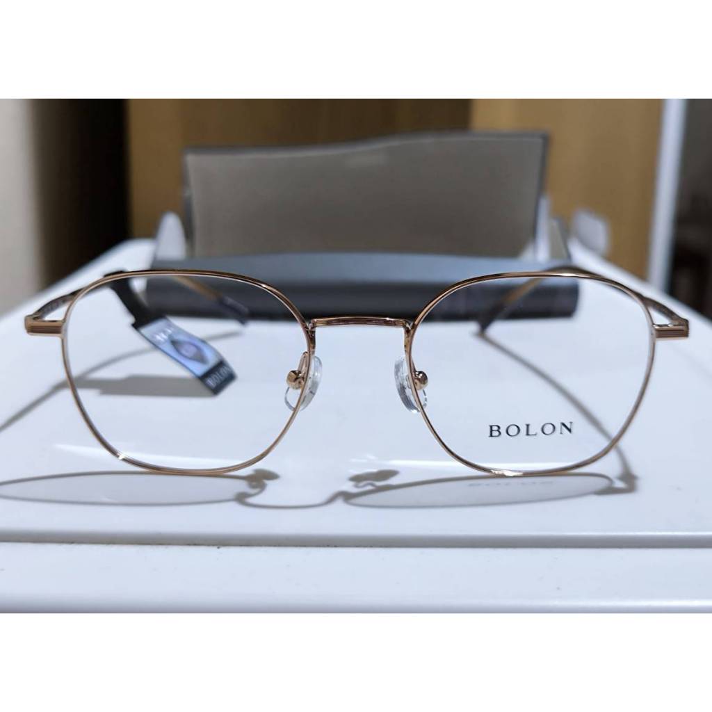 กรอบแว่นตา Bolon Shiodome BJ7325 ของแท้ของใหม่แกะกล่อง สีโรสโกล Rose gold B30 มีใบรับประกัน