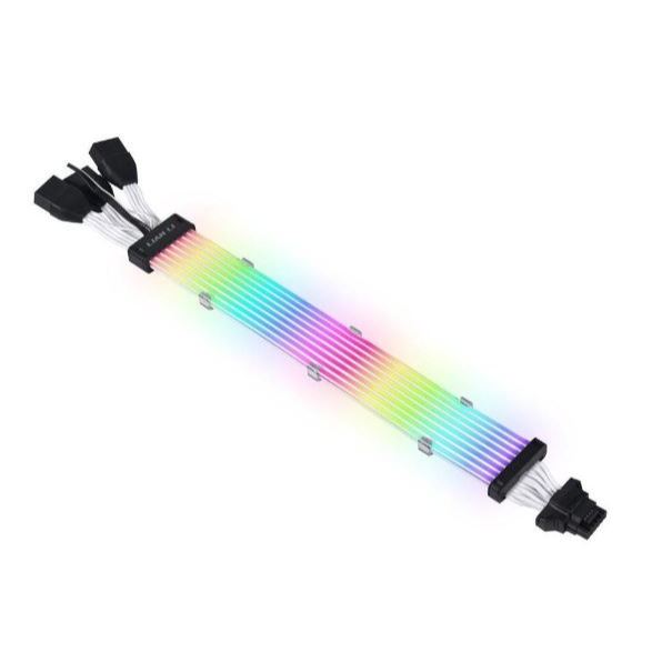 SLEEVED CABLE (สายถัก) LIAN-LI STRIMER PLUS V2 PW168-8PV2 3X8PIN FOR 4000 SERIES