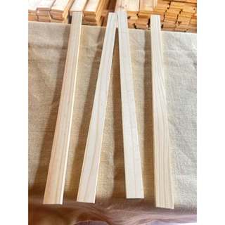 กว้าง 3cm.หนา1.5cm.ยาว60cm.ไม้สนนำเข้า ไม้สนนอก จำนวน1แผ่น เ…