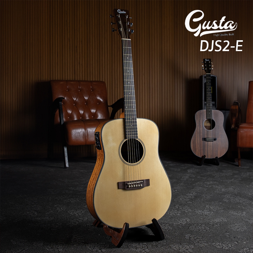 Gusta DJS2-E กีตาร์โปร่งไฟฟ้า DJS2E Music Arms
