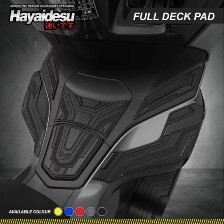 Hayaidesu กันรอยคอนโซลถังน้ำมัน Allnew pcx 160 แบบยางซิลิโคนหนา pcx160 FULLDECK PAD