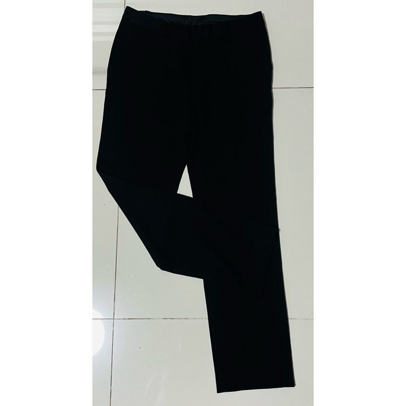 (USED) กางเกงสแล็ค (ผู้ชาย) สีดำ GQ สภาพดี