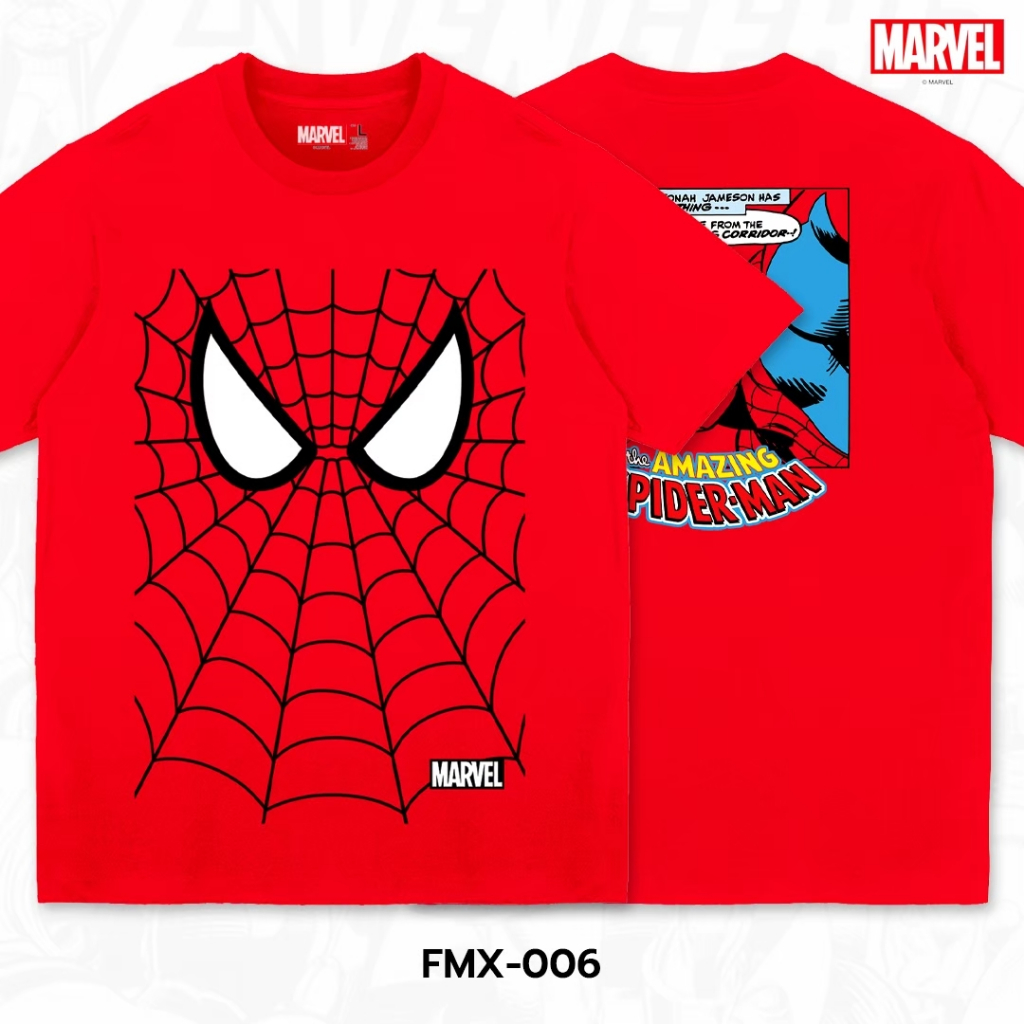 Power 7 Shop เสื้อยืดการ์ตูน ลาย มาร์เวล ลิขสิทธ์แท้ MARVEL COMICS T-SHIRTS (FMX-006)